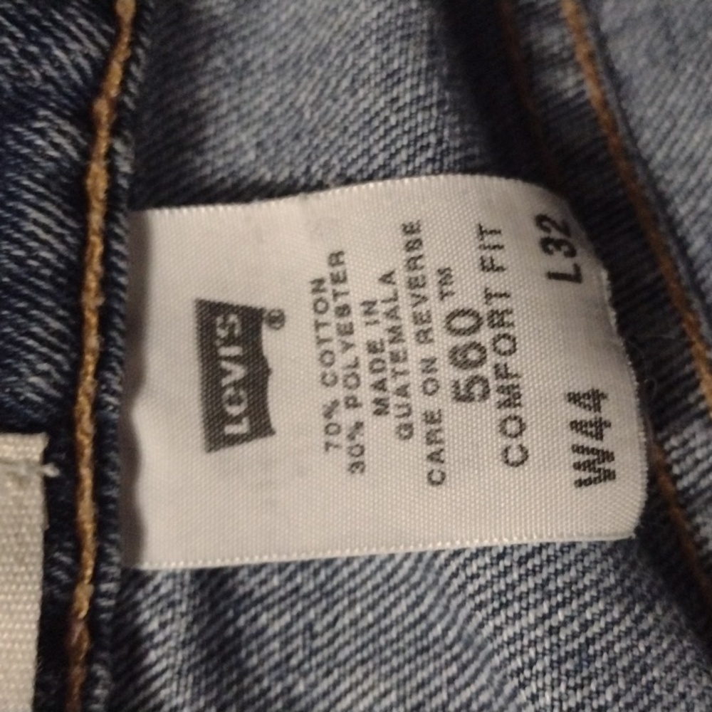 Big Men's 560 comfort fit Levi's blue jeans size W44xL32 - Picture 13 of 15